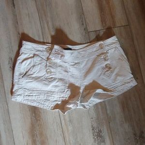 Express cream shorts